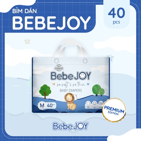 BebeJOY - Bỉm dán - Size M - 6-11kg - 40 miếng