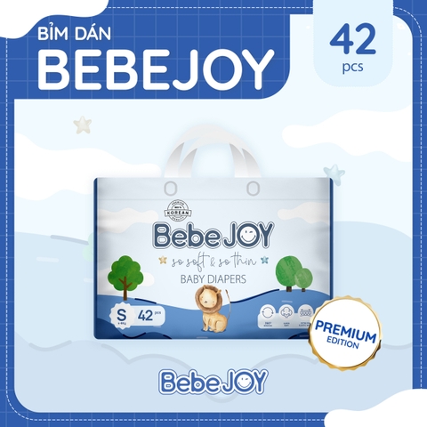BebeJOY - Bỉm dán - Size S - 4-8kg - 42 miếng