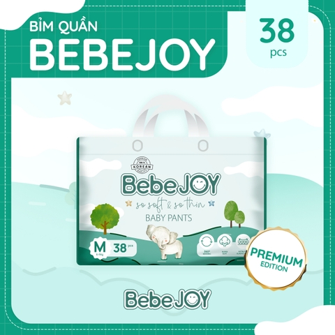 BebeJOY - Bỉm quần - Size M - 6-11kg - 38 miếng