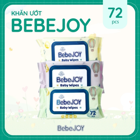 Khăn ướt Bebejoy (Set/3gói) 72c/gói