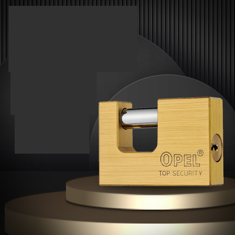 Ổ Khóa Đồng Ople Cầu Ngang Khóa Bằng Chìa 3 Chìa Vuông Điện Tử (Hàng Chính Hãng)