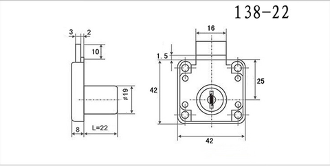 Ổ khóa tủ Inox Ổ khóa hộc kéo Ổ khóa tủ gỗ cao cấp chắc chắn