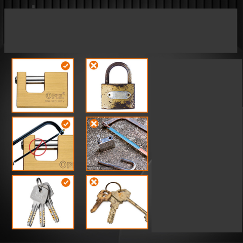 Ổ Khóa Đồng Ople Cầu Ngang Khóa Bằng Chìa 3 Chìa Vuông Điện Tử (Hàng Chính Hãng)