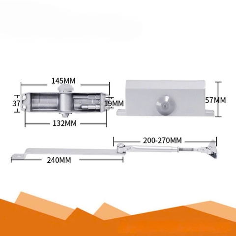 Tay co thủy lực tay hơi đẩy cửa co giữ cửa tay đẩy hơi chống gió đẩy của.