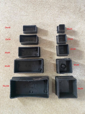 Chụp chân đế nhựa chụp (trong) sắt hộp thanh inox chân bàn ghế...