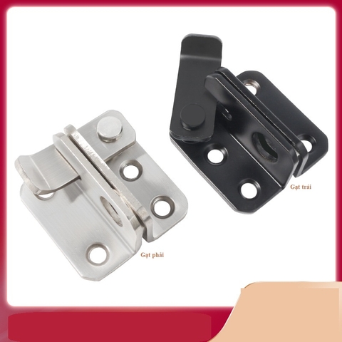 Chốt khóa cài cửa inox, chốt cửa an toàn thanh gạt trái gạt phải