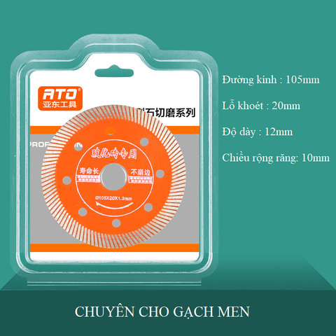 Lưỡi cắt đa năng đỏ cam, chuyên cắt gạch, đá, bê tông