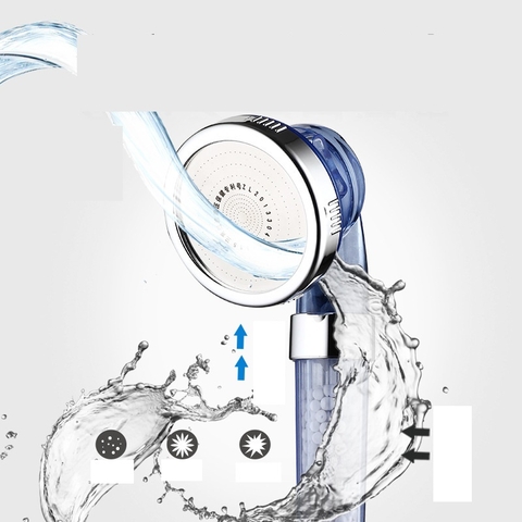 ĐẦU SEN TẮM TĂNG ÁP (NHỰA XANH, CHỈNH TIA, CÓ HẠT)