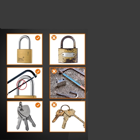Ổ Khóa Đồng Opel Khóa Bấm 3 Chìa Bầu (Hàng Chính Hãng)