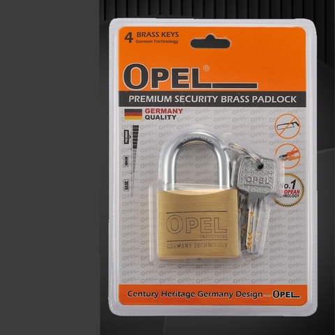 Ổ Khóa Đồng Opel Khóa Bấm 4 Chìa Vuông Điện Tử (Hàng Chính Hãng)