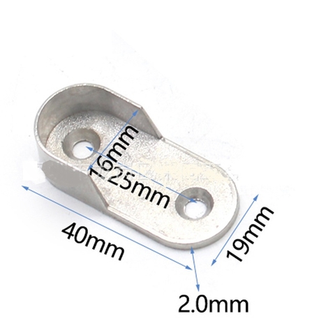 Bát treo thanh nhôm oval bát đỡ thanh treo quần áo