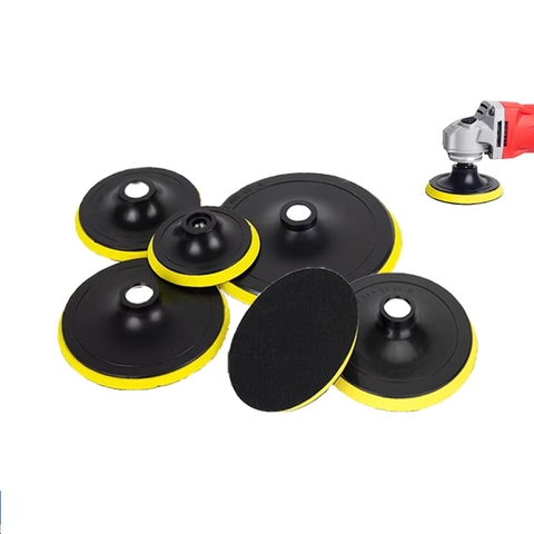 Đế dán chà nhám đĩa nhựa đế vàng ( kích thước từ 100mm đến 180mm)