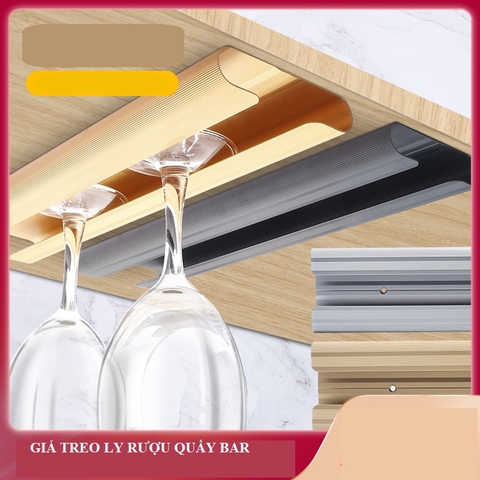 Giá Treo Ly Rượu Vang Gắn Tủ Quầy Bar Cao Cấp