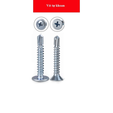 Vít tự khoan bắn sắt đuôi cá đầu bằng (đầu côn) Dinosaur (Song Long) vít sàn vít đầu nhỏ