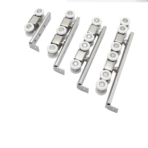 Bộ bánh xe treo cửa lùa cửa trượt nhôm gỗ sắt