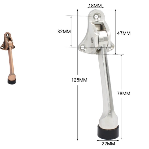 Chặn cửa móng ngựa chân chó đế cao su chống đập chặn cửa bảo vệ an toàn cho bé