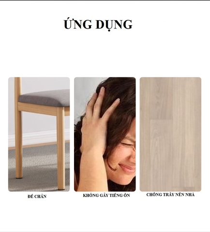 Đế chân Cao Su hình tròn hình vuông Lót chân bàn ghế tủ nội thất chống sốc chống trượt