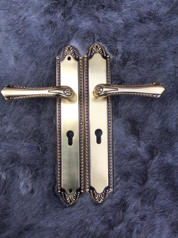 KHÓA TAY GẠT HỢP KIM ROBER (MẠ ĐỒNG RÊU)