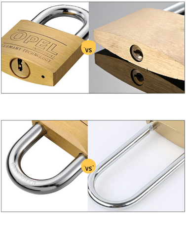 Ổ Khóa Đồng Opel Khóa Bấm 4 Chìa Vuông Điện Tử (Hàng Chính Hãng)