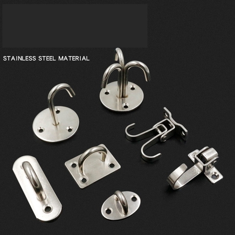 Móc cố định hình chữ U bằng thép không gỉ móc treo vật nặng treo đèn trần chân quạt trần treo bao cát