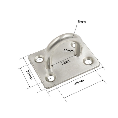 Móc cố định hình chữ U bằng thép không gỉ móc treo vật nặng treo đèn trần chân quạt trần treo bao cát
