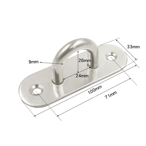 Móc cố định hình chữ U bằng thép không gỉ móc treo vật nặng treo đèn trần chân quạt trần treo bao cát