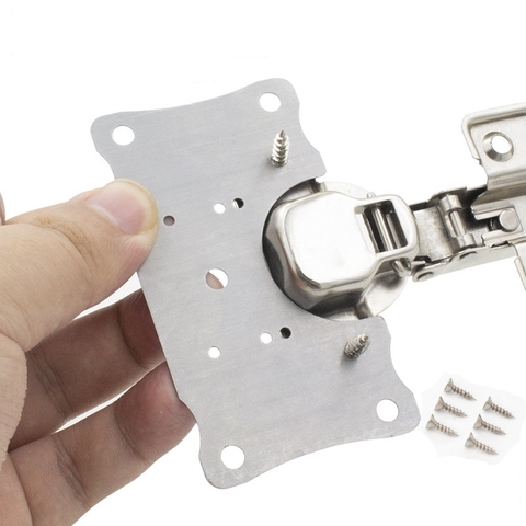 Miếng inox sửa bản lề tủ gỗ & thép và nhựa, nhôm