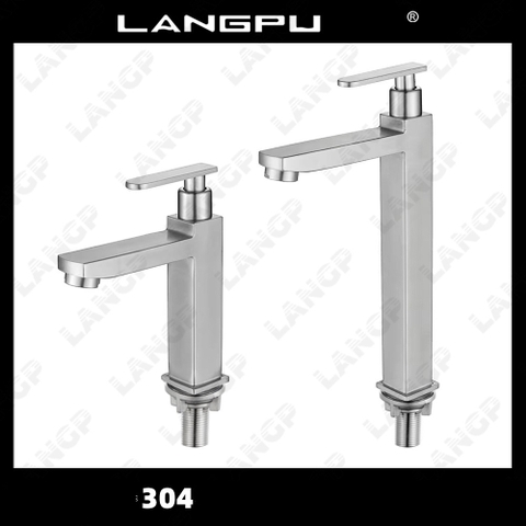 VÒI LABABO ( VUÔNG DÀI ) LẠNH INOX