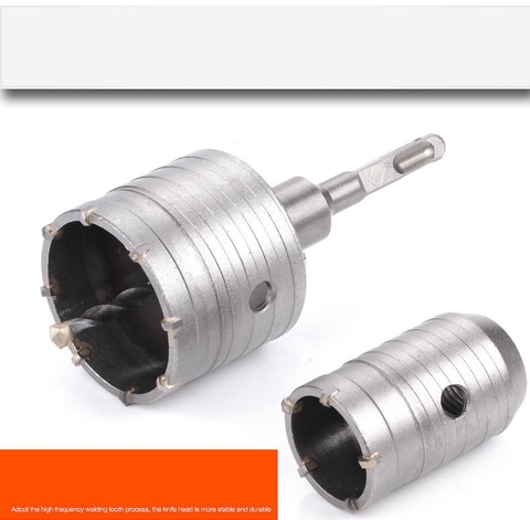 Mũi khoan rút lõi tường bê tông tường gạch tạ lỗ lắp điều hòa đủ kích thước mũi 30mm-114mm chuôi cán 110-200-300mm