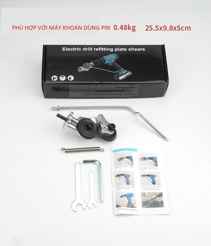 DỤNG CỤ CẮT TOLE KẾT HỢP VỚI MÁY KHOAN