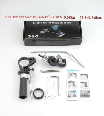 DỤNG CỤ CẮT TOLE KẾT HỢP VỚI MÁY KHOAN