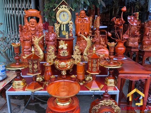 Xưởng bán sỉ đồ thờ cúng, đồ trang trí nội thất bằng gỗ uy tín