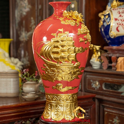 Bình hút tài lộc thuận buồm xuôi gió cao 56cm đường kính 27cm