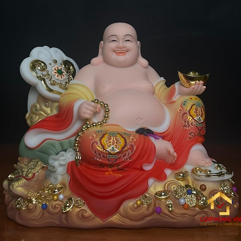 Tượng Phật Di Lặc Bằng Bột Đá Sơn Phú Quý 33x40x25 cm