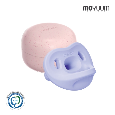 Ty ngậm 100% silicon Moyuum - 3-6m - Màu tím
