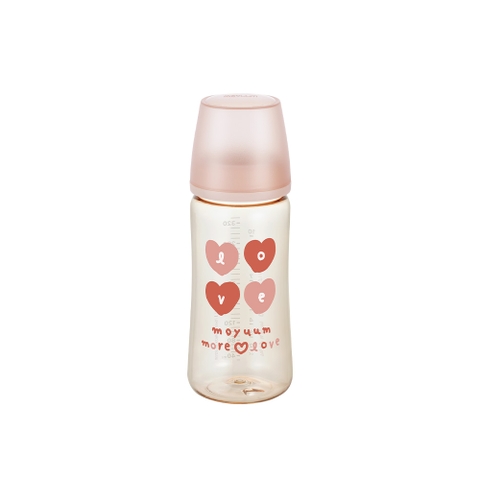 Thế hệ 3 - Bình PPSU Moyuum - Mẫu tim đỏ - 330ml