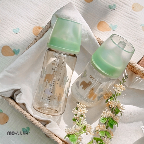 Thế hệ 3 - Bình PPSU Moyuum - Mẫu Lạc đà - 270ml/Kèm núm 2 (3-6m)