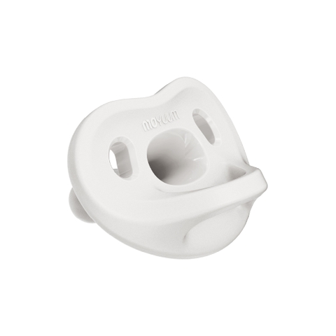 Ty ngậm 100% silicone Moyuum - 6m+ - Màu trắng