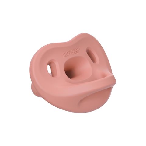 Ty ngậm 100% silicone Moyuum - 6m+ - Màu hồng dâu