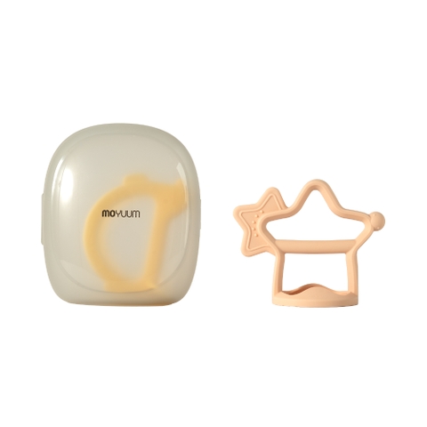 Set gặm nướu silicon Moyuum - 3m+ - Sao/Be san hô + Chim/Vàng