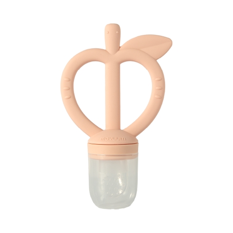 Túi lưới trái cây gặm nướu 2 in 1 Moyuum Feeder Teether - 5m+ - Màu hồng
