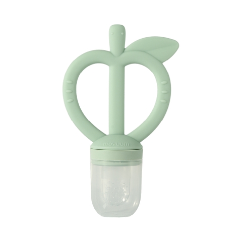 Túi lưới trái cây gặm nướu 2 in 1 Moyuum Feeder Teether - 5m+ - Màu xanh