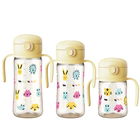 Bình tập uống PPSU Moyuum - Mẫu Friends - 170ml/270ml/330ml