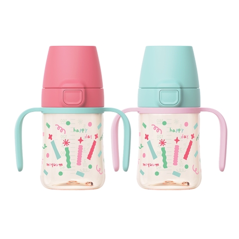 Bình tập uống PPSU Moyuum - Phiên bản Happy Day - 170ml/270ml