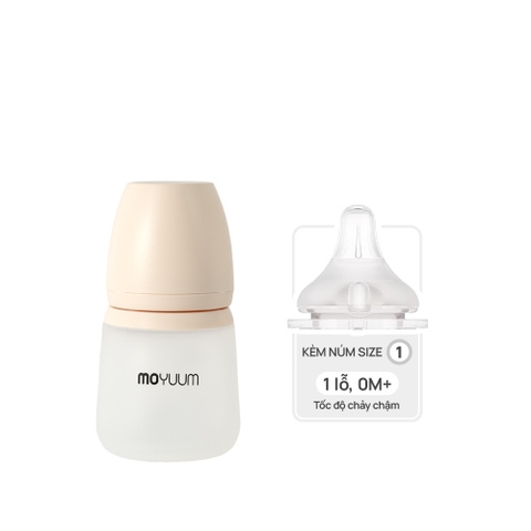 Bình sữa Silicone Moyuum - 160ml - Kèm núm 1