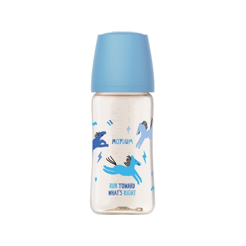 Thế hệ 3 - Bình PPSU - Mẫu ngựa - Aqua blue - 170ml/270ml