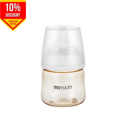 Thế hệ 3 - Bình PPSU Moyuum - Mẫu trơn - 80ml