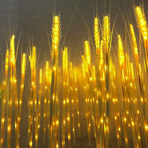 Đèn Led Bông lúa Vàng, Trang Trí Ban Thờ, Set 10 bông Kèm Phích (GIÁ SIÊU RẺ)