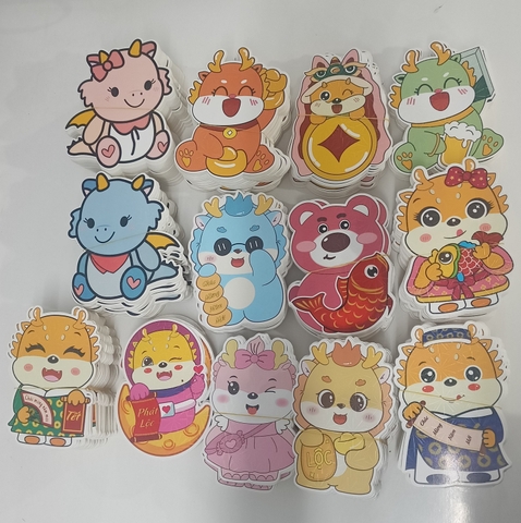 Bao Lì xì Chibi, Lì xì hình Rồng, mẫu lì xì mới năm 2024, quà tặng, mùng tuổi...