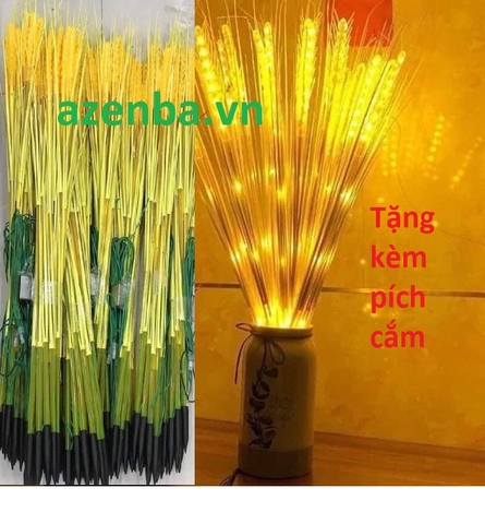 Đèn Led Bông lúa Vàng, Trang Trí Ban Thờ, Set 10 bông Kèm Phích (GIÁ SIÊU RẺ)